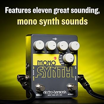 Amazon.com: Electro-Harmonix Mono Synth Guitar Synthesizer Pedal
