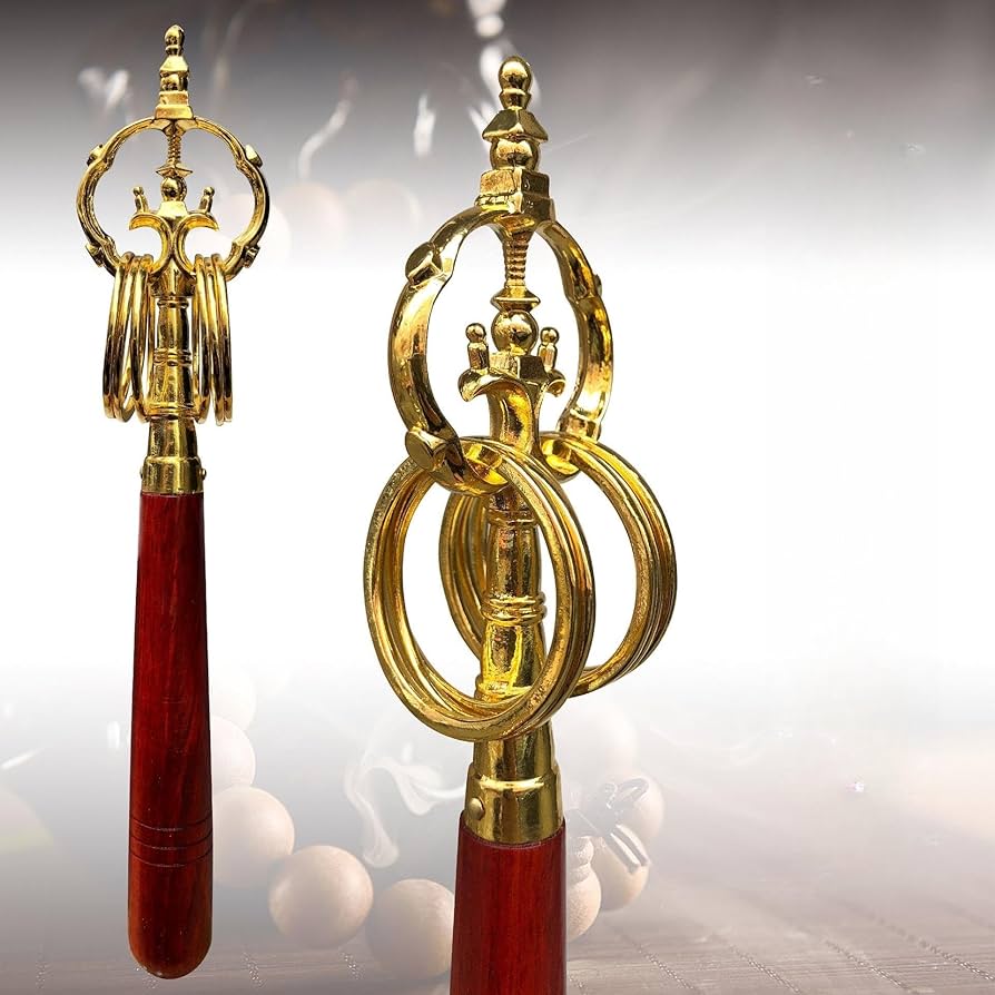 Amazon.co.jp: Esoteric Buddhist Tools Tin Cane Shakujo Zen Cane