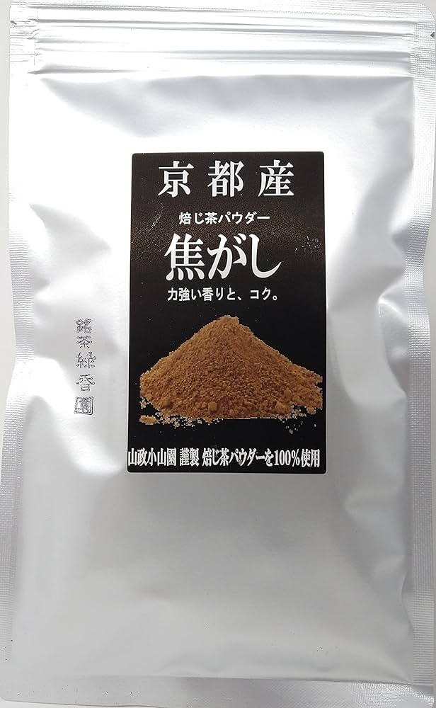 山政小山園 ほうじ茶パウダー焦がし100g袋 x 6セット Amazon