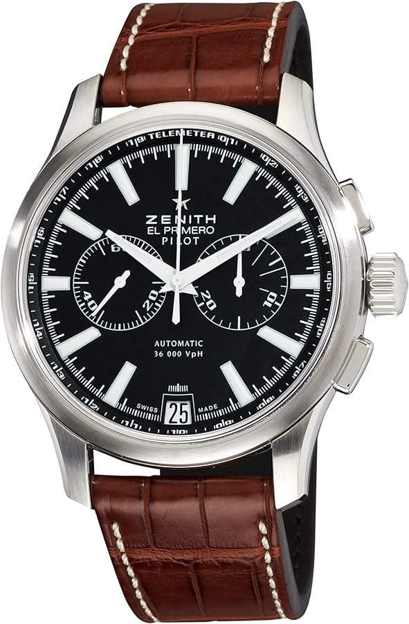 Amazon.com: Zenith Men's 03.2117.4002/23.C704 Pilot Chronograph