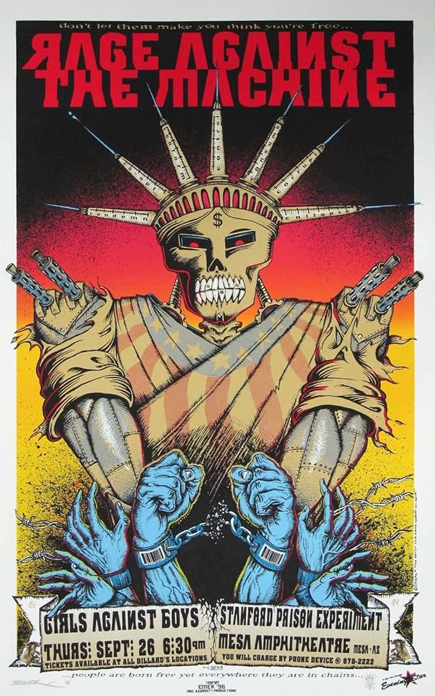 rage against the machine ポスター 91×60 レイジ rage against the