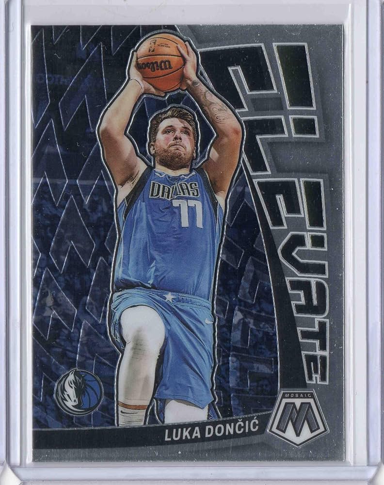 Amazon.com: 2022-23 Trading Card Mosaic Elevate #19 Luka Doncic