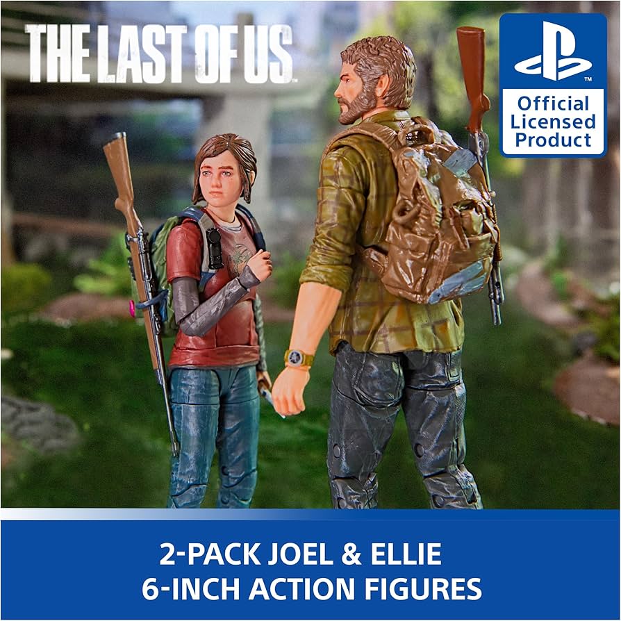 Amazon.com: PlayStation The Last of US, 2-Pack 6” Joel & Ellie