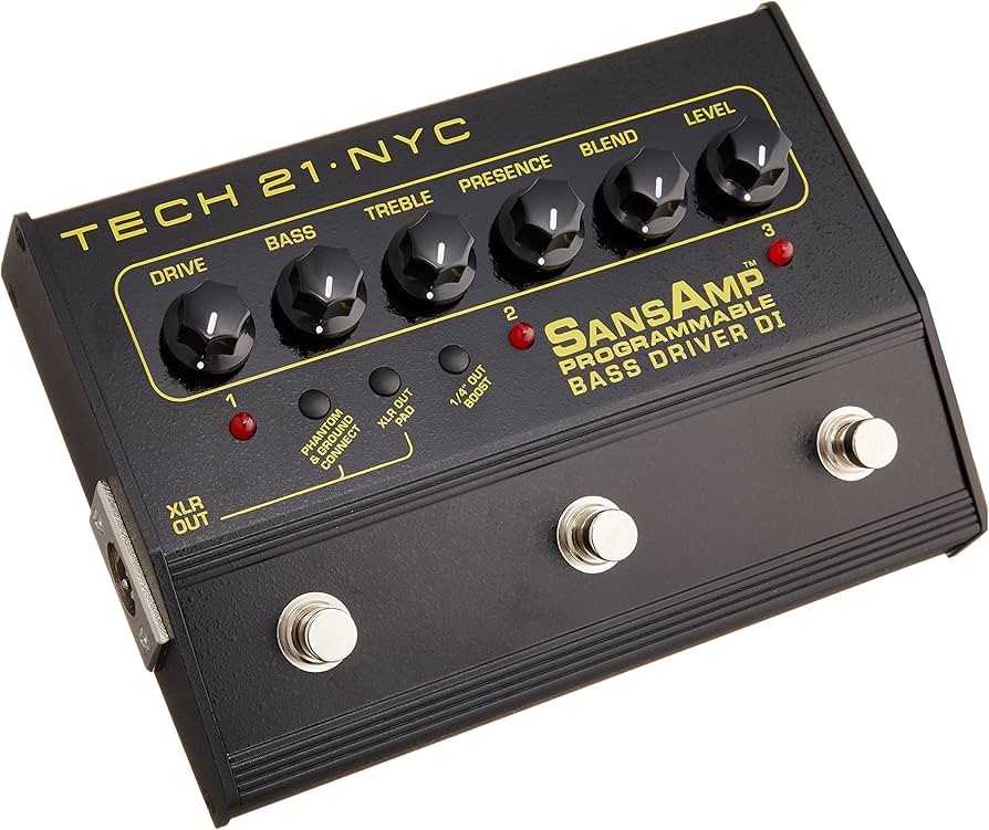 Amazon.com: Tech 21 PBDR SansAmp Programmable Bass Driver DI