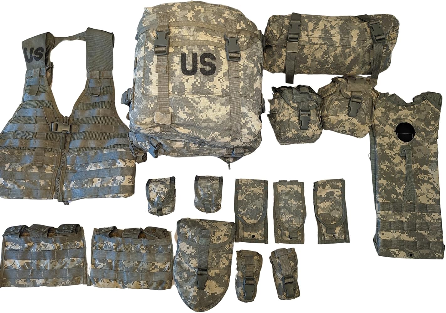 Amazon.co.jp: ライフルマンキットMOLLEシステムACUコンプリートセット