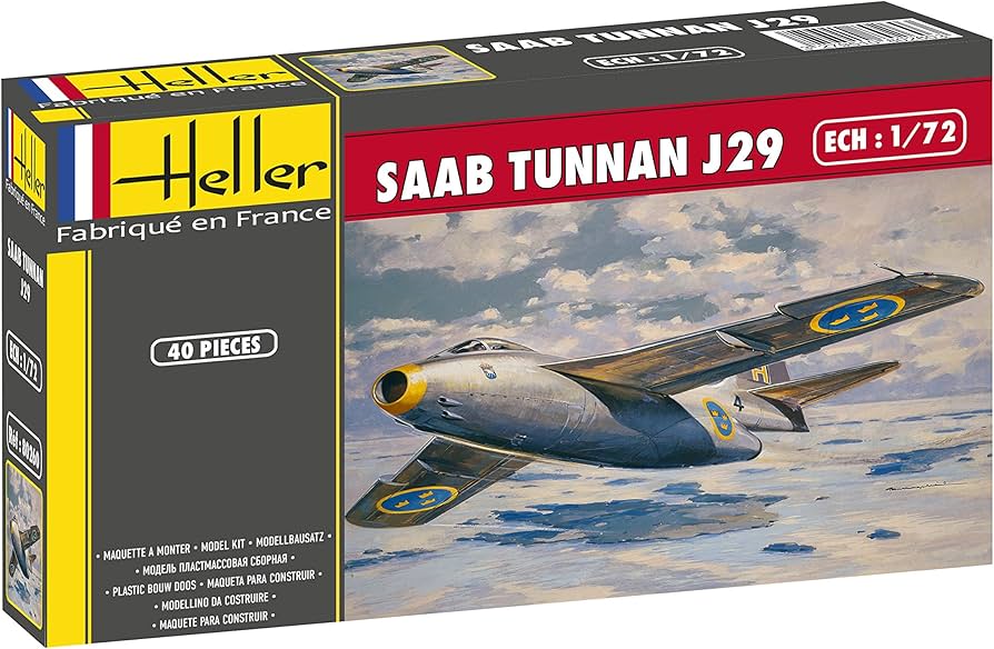 Amazon | エレール 1/72 スウェーデン軍 戦闘機サーブ 29 トゥンナン
