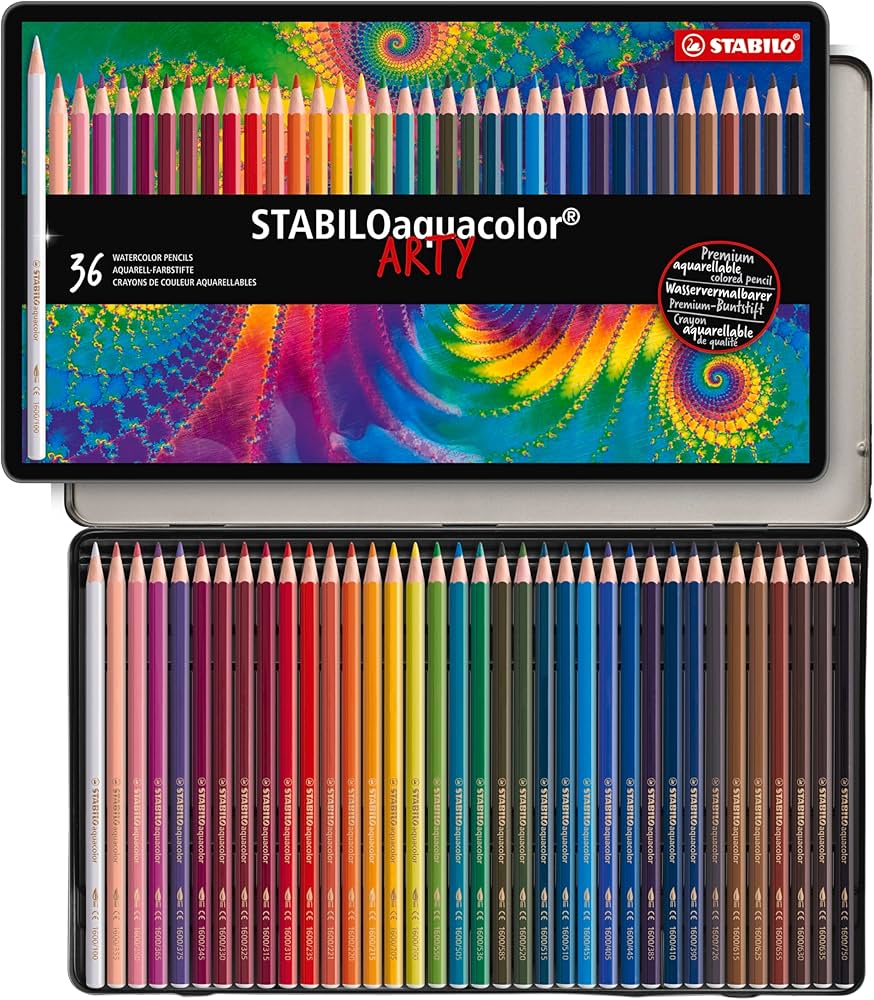 Amazon | STABILOアクアカラー36セット【36C】 1636-5 | 色鉛筆