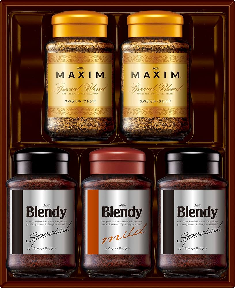 Amazon.co.jp: AGFギフト インスタントコーヒーバラエティギフト 瓶5個