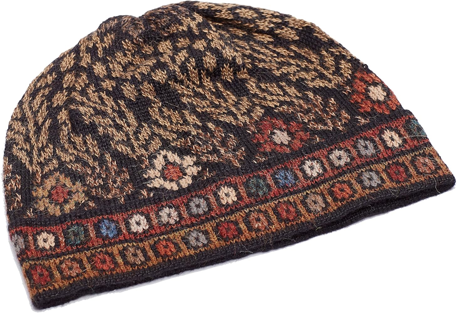 Amazon | [Invisible World] アルパカ100%手編みビーニー(ニット帽