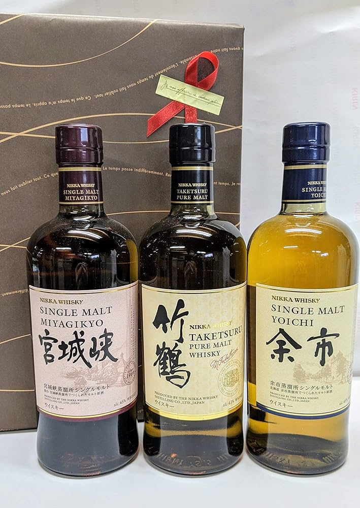 Amazon.co.jp: 竹鶴 &余市&宮城峡 ニッカウイスキー700ml×3本セット
