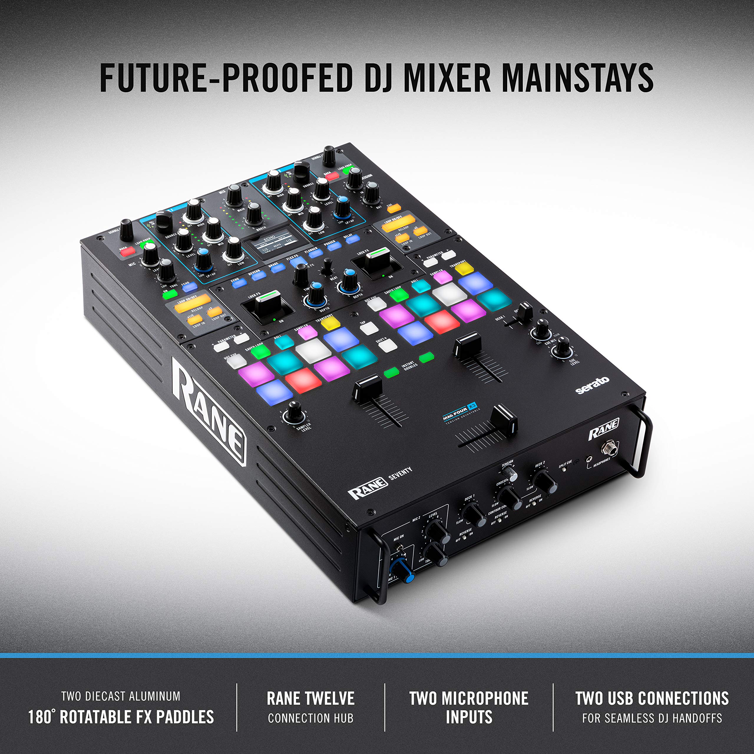 Amazon.com: RANE DJ SEVENTY – Two Channel DJ Mixer for Serato DJ