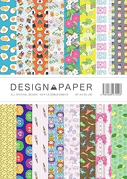 Amazon | ふじさん企画 A4 サイズ デザインペーパー カラー 包装紙