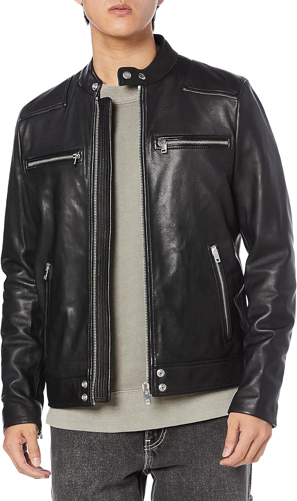 Amazon | [Diesel] [ディーゼル] メンズ シープスキン シングルレザー