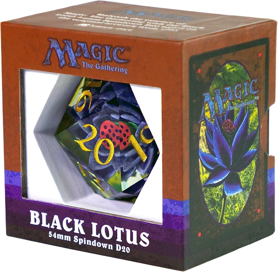 Amazon | 54mm d20 MTG Black Lotus Spindown | ダイス・サイコロ