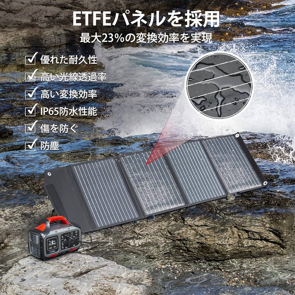 Amazon.co.jp: ROCKPALS ソーラーパネル 100W ソーラーチャージャー