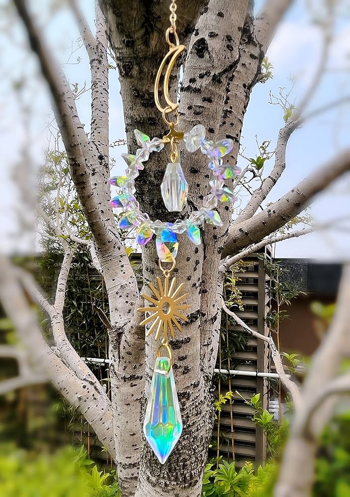 Amazon.co.jp: サンキャッチャー クリスタル 玄関飾り開運ペンダント