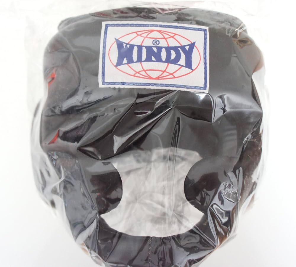 WINDY ウィンディ本革製品Lサイズ ヘッドギアヘッドガードブラック