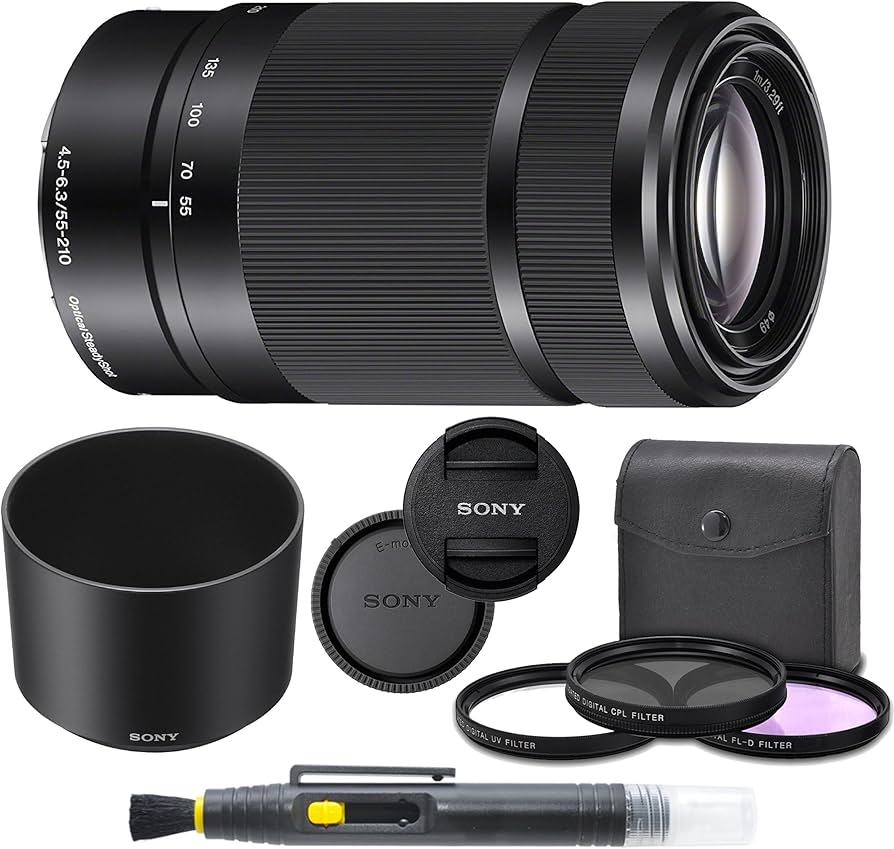 Amazon.com : Sony E 55-210mm f/4.5-6.3 OSS Lens (Black) for Sony E