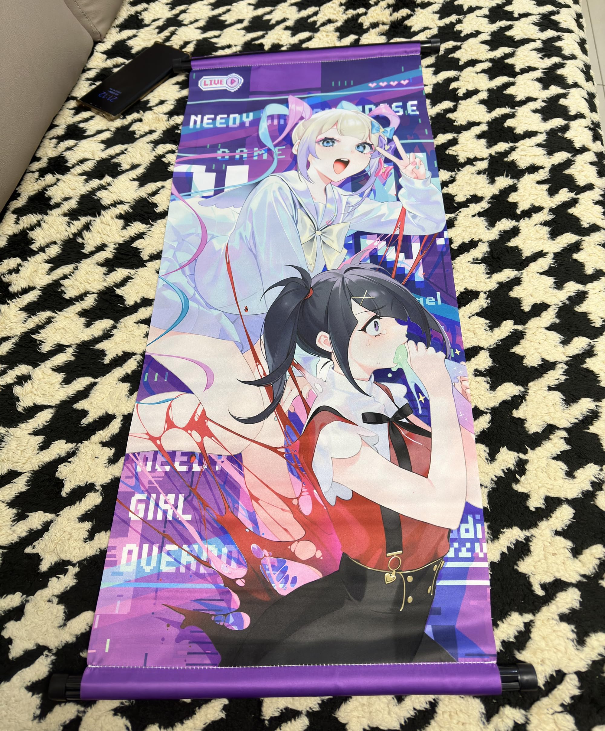 Amazon.co.jp: 二ーディガールオーバードーズ タペストリー 超てん