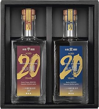 Amazon.co.jp: 無月 耀 二十年甕貯蔵 原酒 芋・麦セット [ 焼酎 40度