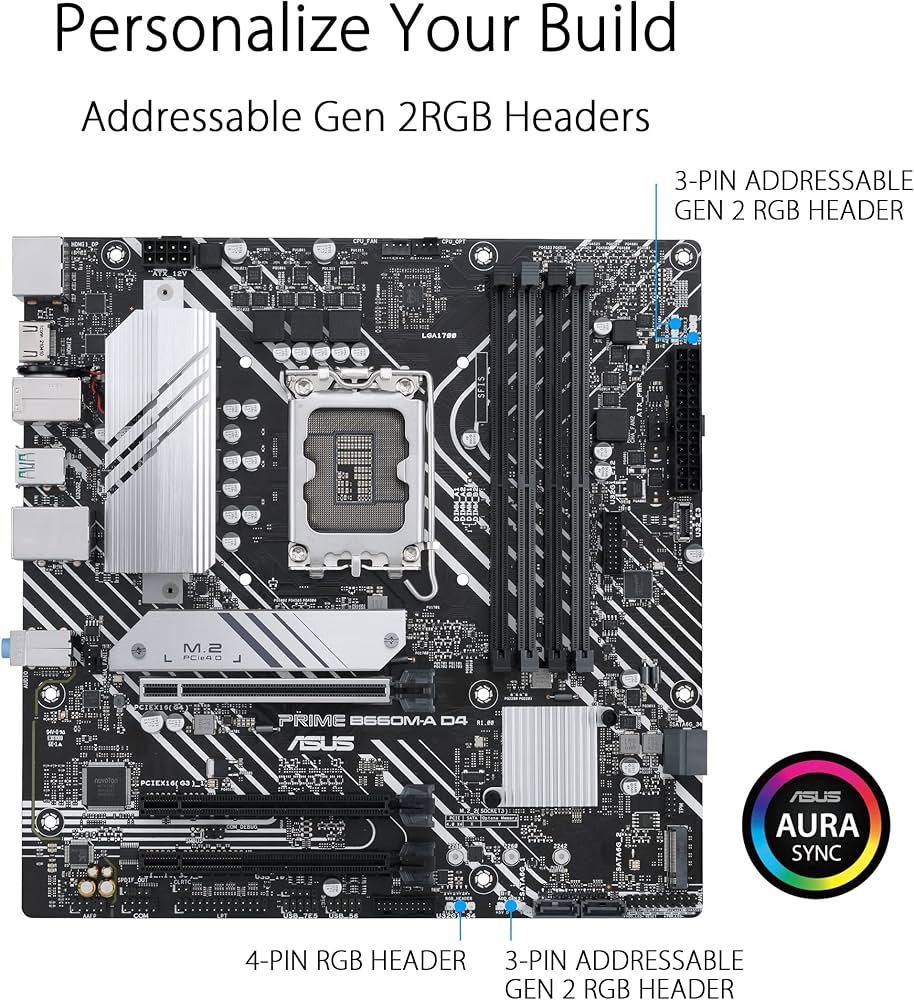 Amazon | ASUS Prime B660M-A D4 Intel B660 LGA 1700 microATX