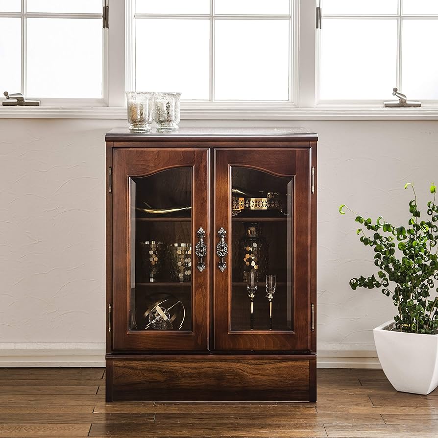 Amazon.co.jp: 【カリモク正規品】コロニアル ガラス扉キャビネット 棚