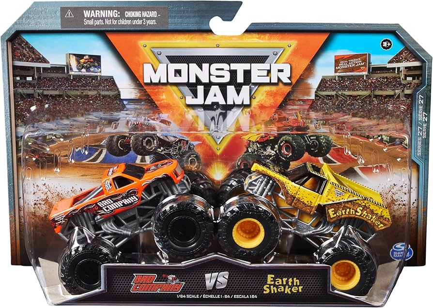 Amazon.com: Monster Jam, Official Earth Shaker Vs. Bad Company Die