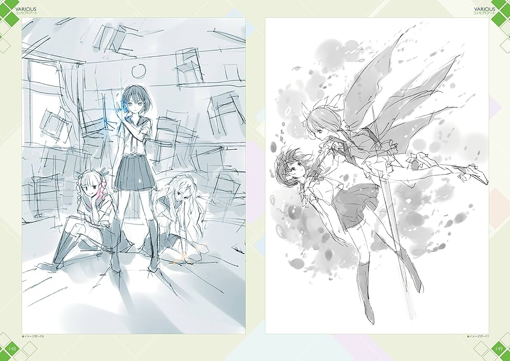 複製原画 blue reflection 幻に舞う少女の剣 ブルーリフレクション