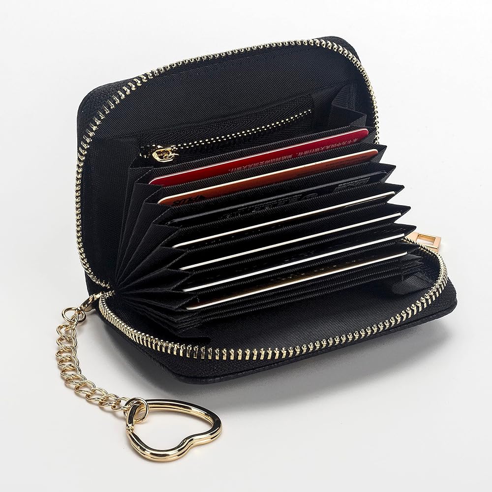 Amazon.com: knockno 12 Card Slots Credit Card Holder Leather