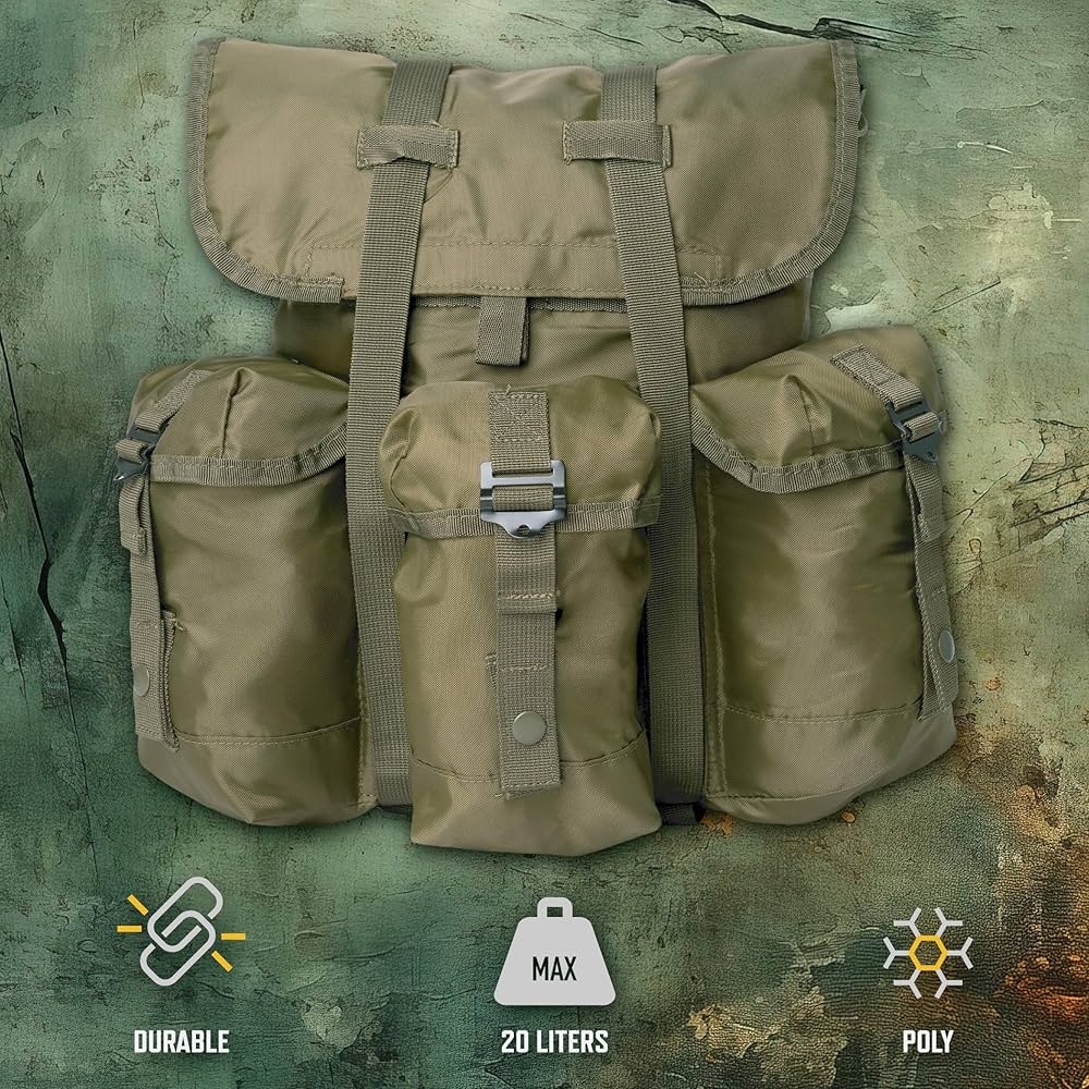 Amazon.co.jp: Rothco Mini Alice Pack - ビンテージ リュックサック