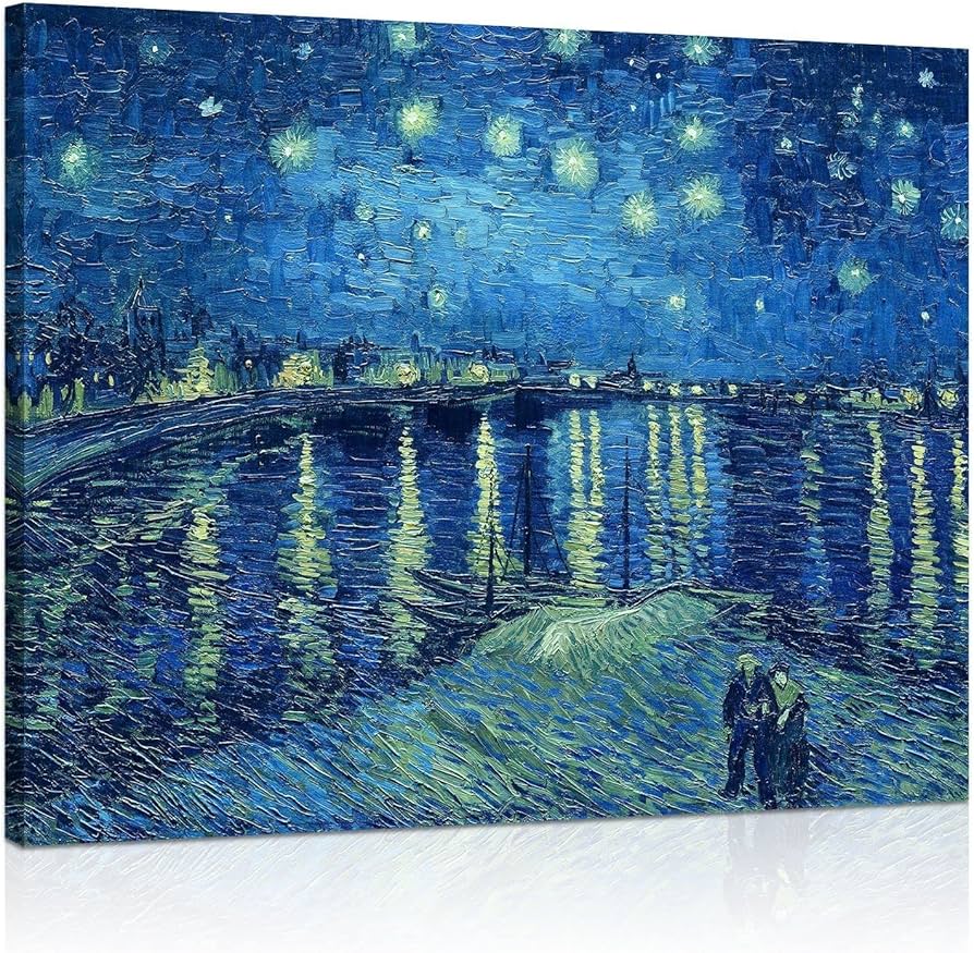 Amazon.co.jp: 大型ヴァン・ゴッホ 星月夜 ローヌ ウォールアート