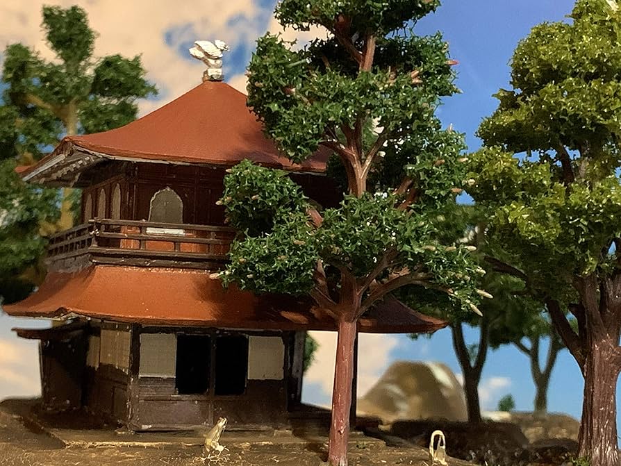 お寺、ジオラマ✨プラモデル✨1/150✨ハイクオリティ⚡お寺混合2