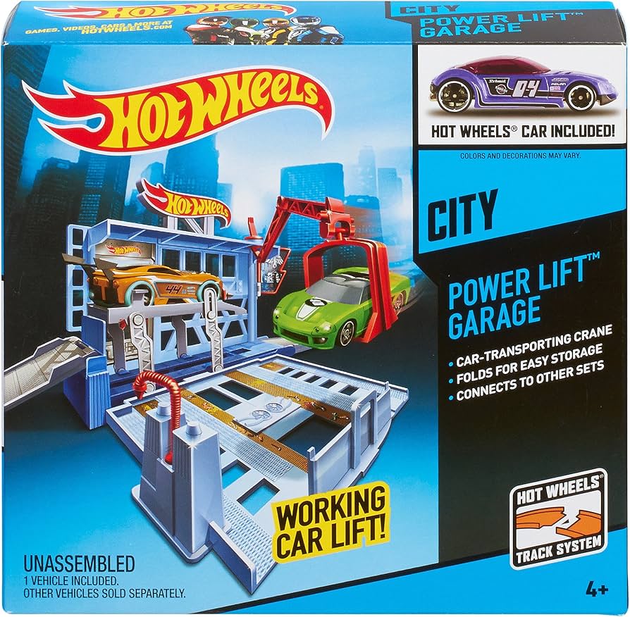 Amazon.com: Hot Wheels City Power Lift Garage Playset : Toys & Games