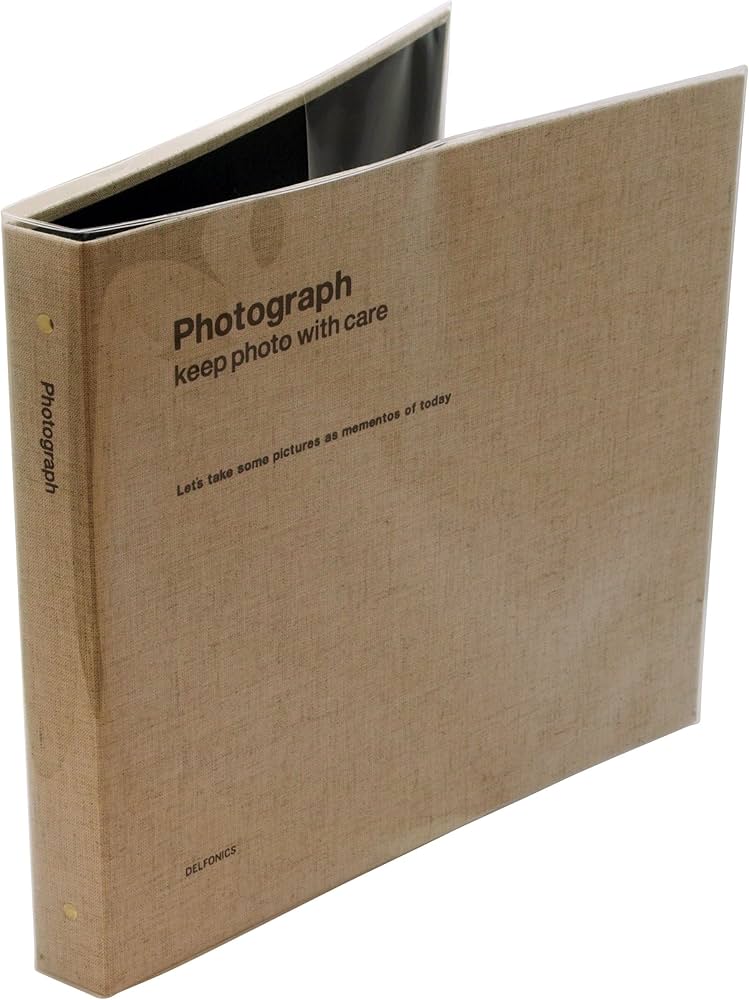 Amazon.co.jp: デルフォニックス PDフォトアルバムリングL 麻 : 家電
