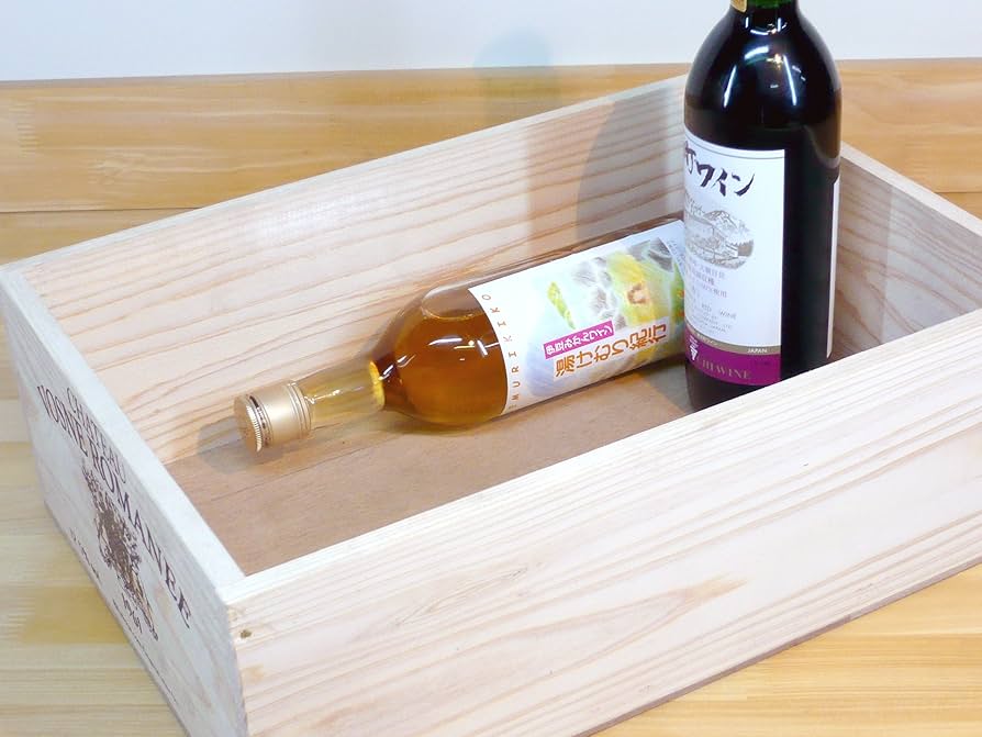 Amazon｜日本製【ワインボックス ワイン木箱】(Mサイズ) ストレージ