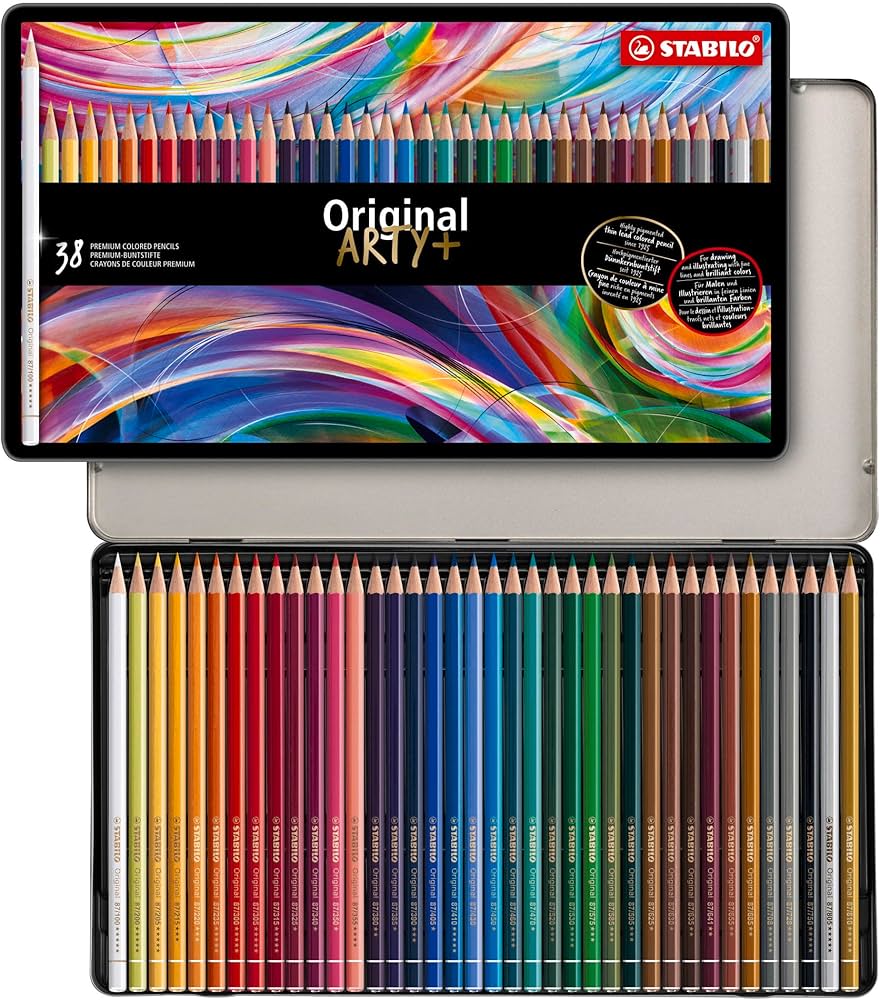 Amazon | スタビロ 水彩色鉛筆 オリジナル 38色 8778-6 | 色鉛筆