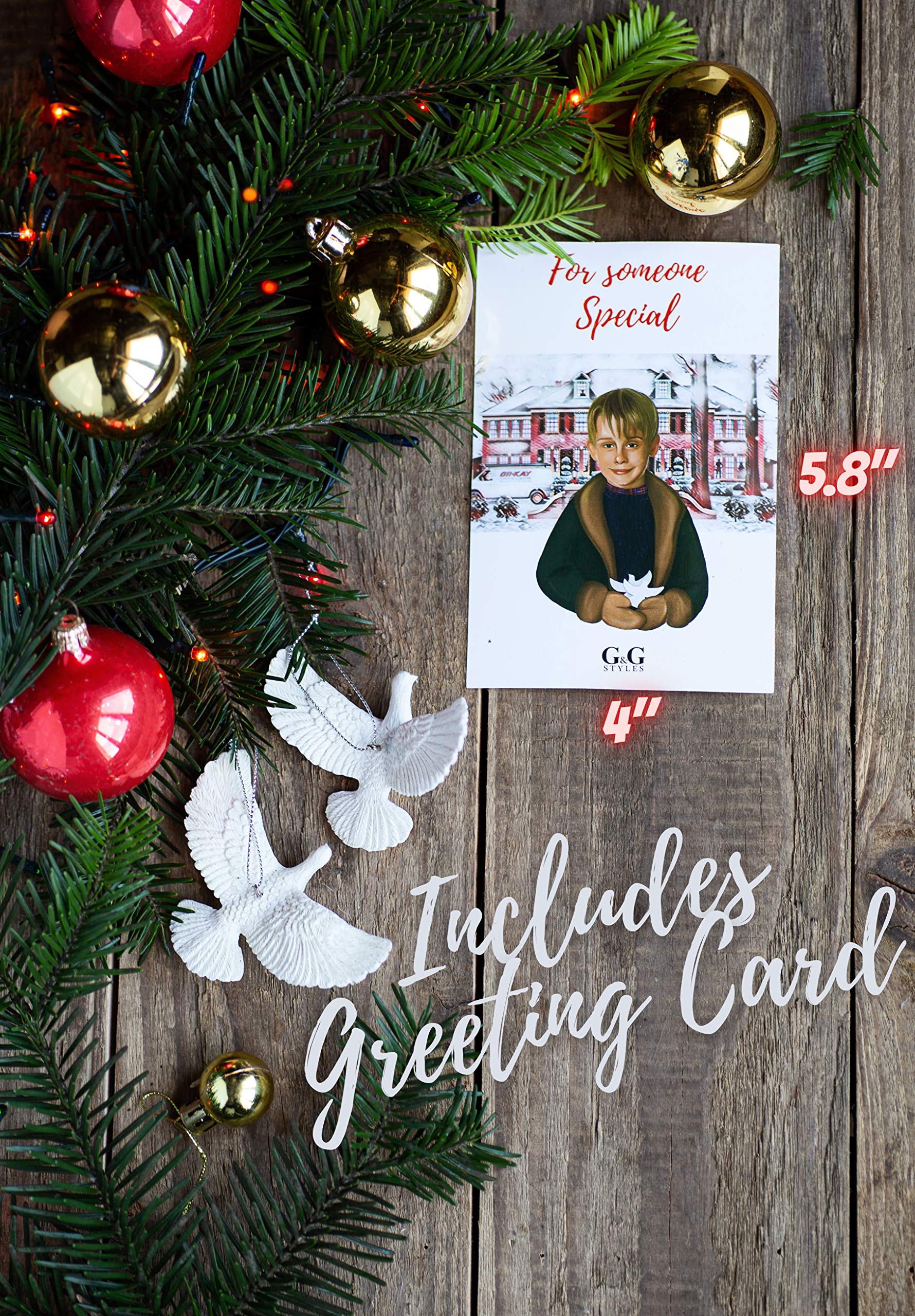 Alone クリスマスオーナメント Amazon.co.jp: G&G Style 友情の鳩