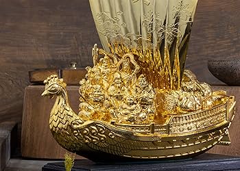 香炉 鳳凰型 宝船 銅製 彫刻 置物 開運 風水 骨董 インテリア