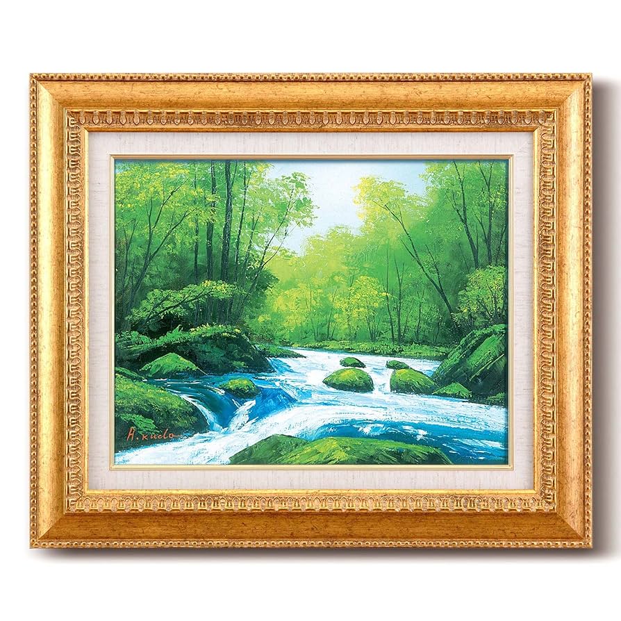 絵 「税込92円」 Amazon.co.jp: 工藤昭重油絵額F6金 1146240・奥