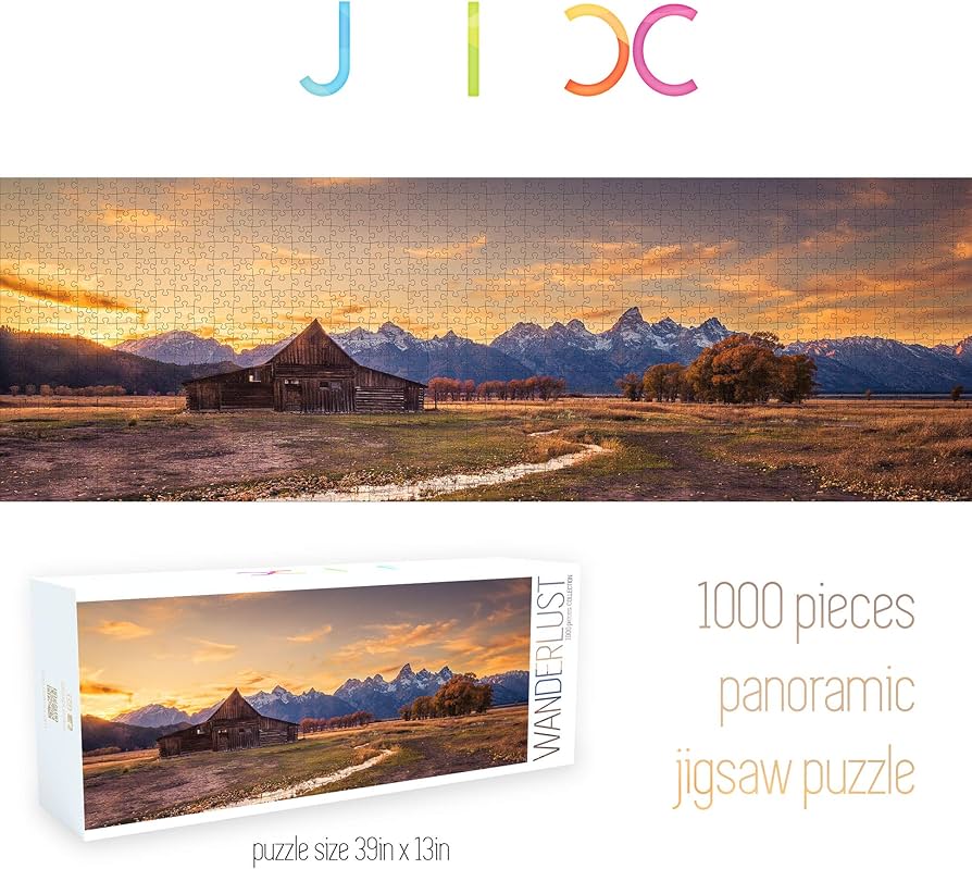 Amazon | JIX 1000ピース プレミアムジグソーパズル 大人用 パノラマ式