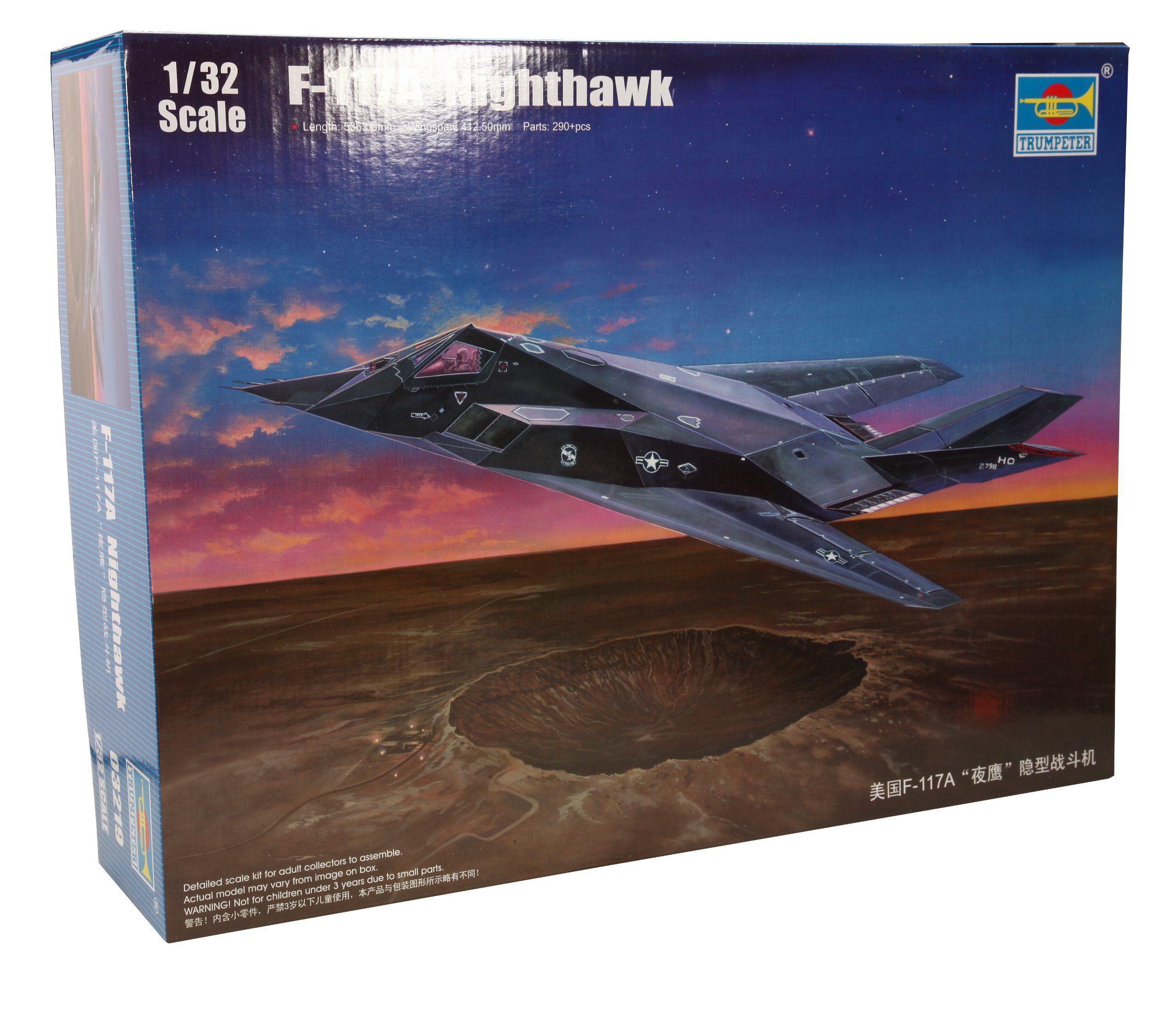 Amazon.com: Trumpeter 1/32 F117A Nighthawk Aircraft Model Kit