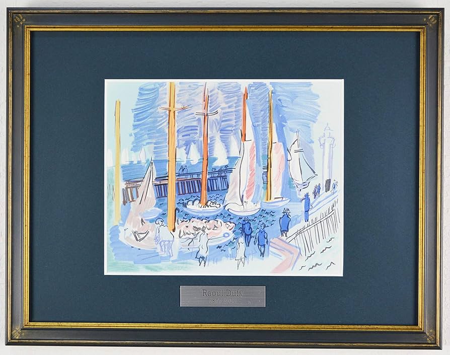 bb/ラウル・デュフィのリトグラフ 「Regates」 bb/ラウル・デュフィの