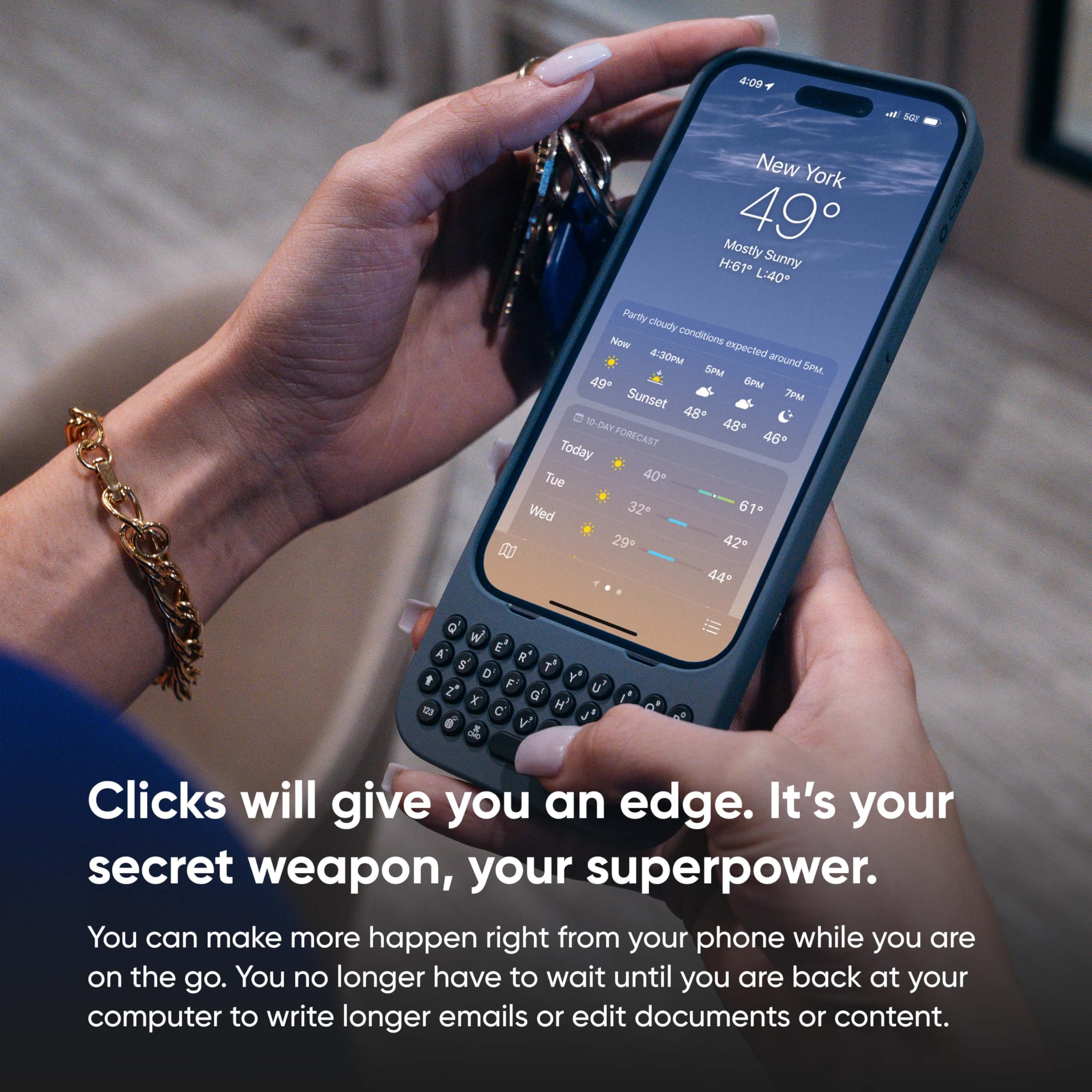 Amazon.com: Clicks Keyboard for iPhone 15 Pro Max – Keyboard Case