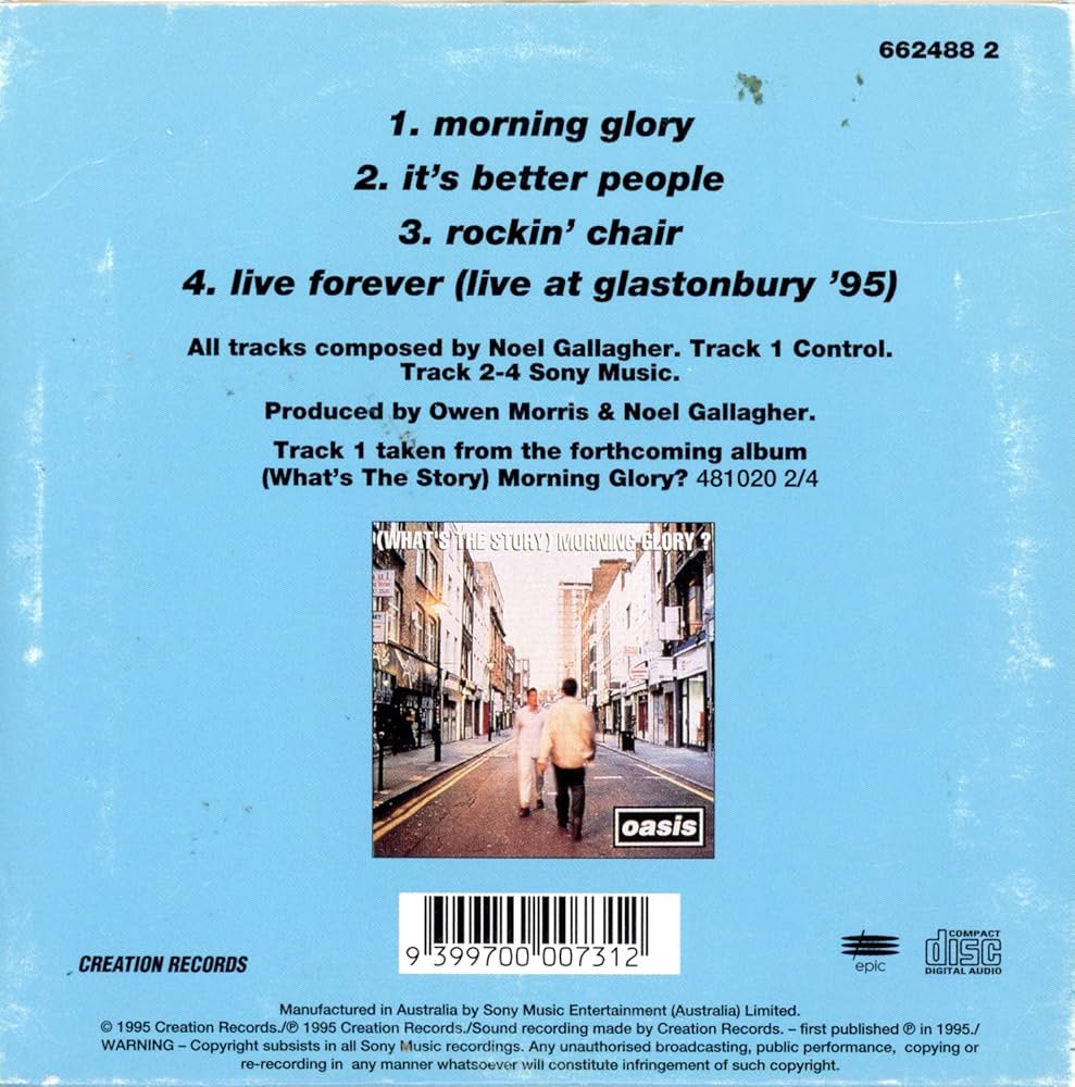 oasis メモリアルチケット＆クリファイル CD morning glory oasis