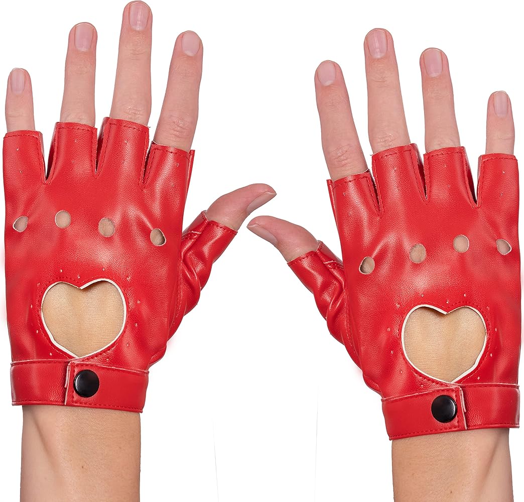 Amazon.com: Skeleteen Fingerless Biker Jazz Gloves - 80s Style