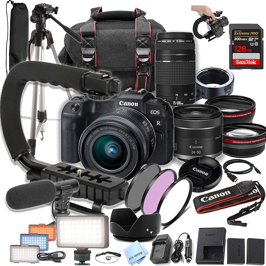Amazon.com : Canon EOS RP Camera Bundle with 24-50mm + 75-300mm +