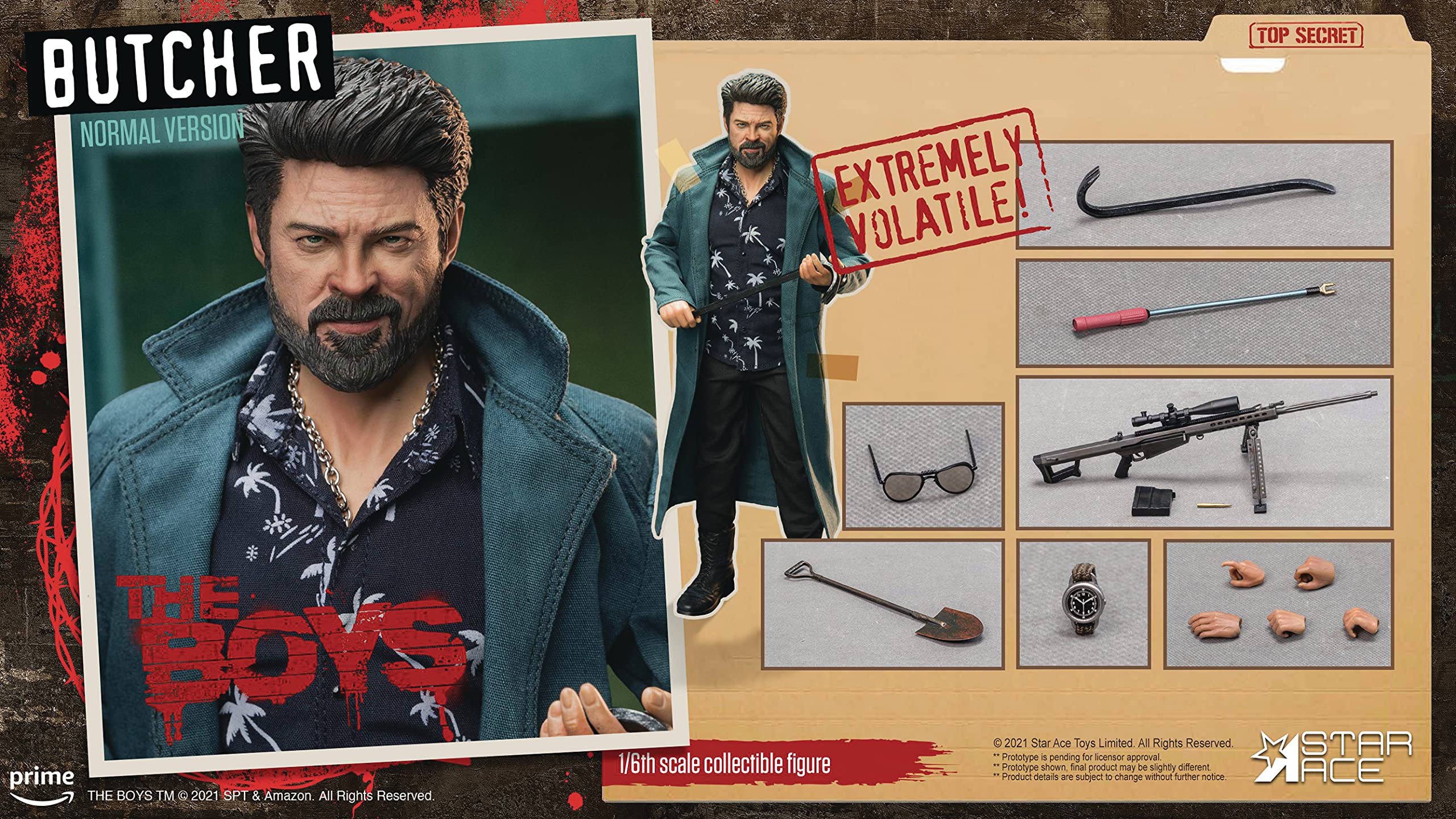 Amazon.com: Star Ace Toys The Boys: Billy Butcher (Season 1