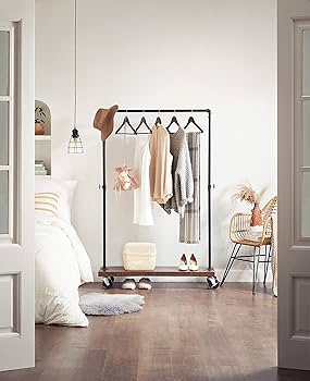 Amazon.co.jp: VASAGLE ハンガーラック ヴィンテージ風 洋服、コート