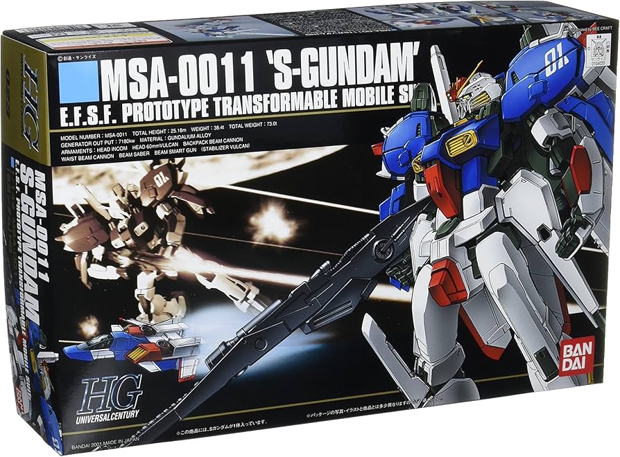 Amazon.com: Bandai Hobby #23 MSA-0011 S-Gundam Bandai HGUC Action