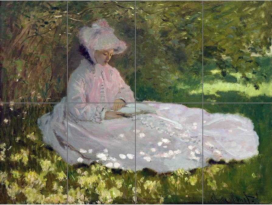 Amazon.co.jp: Claude Monet Springtime XL Giant Panel Poster (8